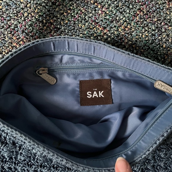 The SAK crochet bag with leather strap - Picture 4 of 12